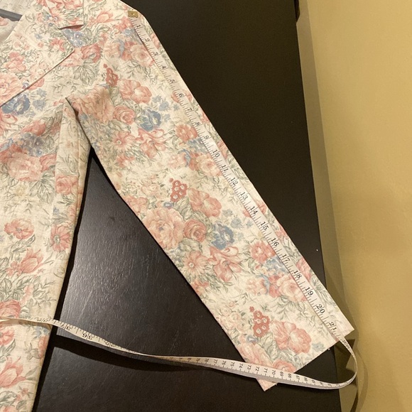 Vintage TR Bentley Blazer, Pastel Floral Size 9/10 - Picture 6 of 6